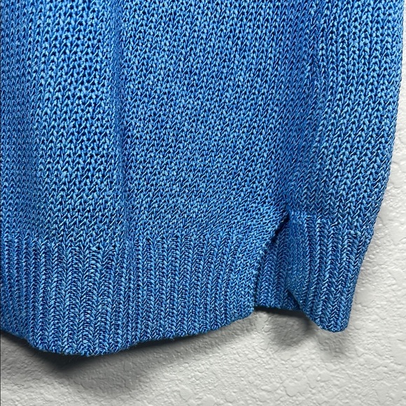J. McLaughlin Blue Sleeveless Knit Sweater Vest M - Picture 4 of 6